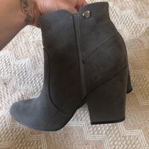Grey booties